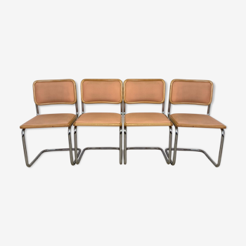 Lot de 4 chaises Cesca par Marcel Breuer