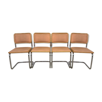 Lot de 4 chaises Cesca par Marcel Breuer