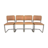 Lot de 4 chaises Cesca par Marcel Breuer