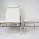Leather armchair and footstool 'Genni' by Gabriele Mucchi For Zanotta