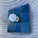 Blue zellige wall light