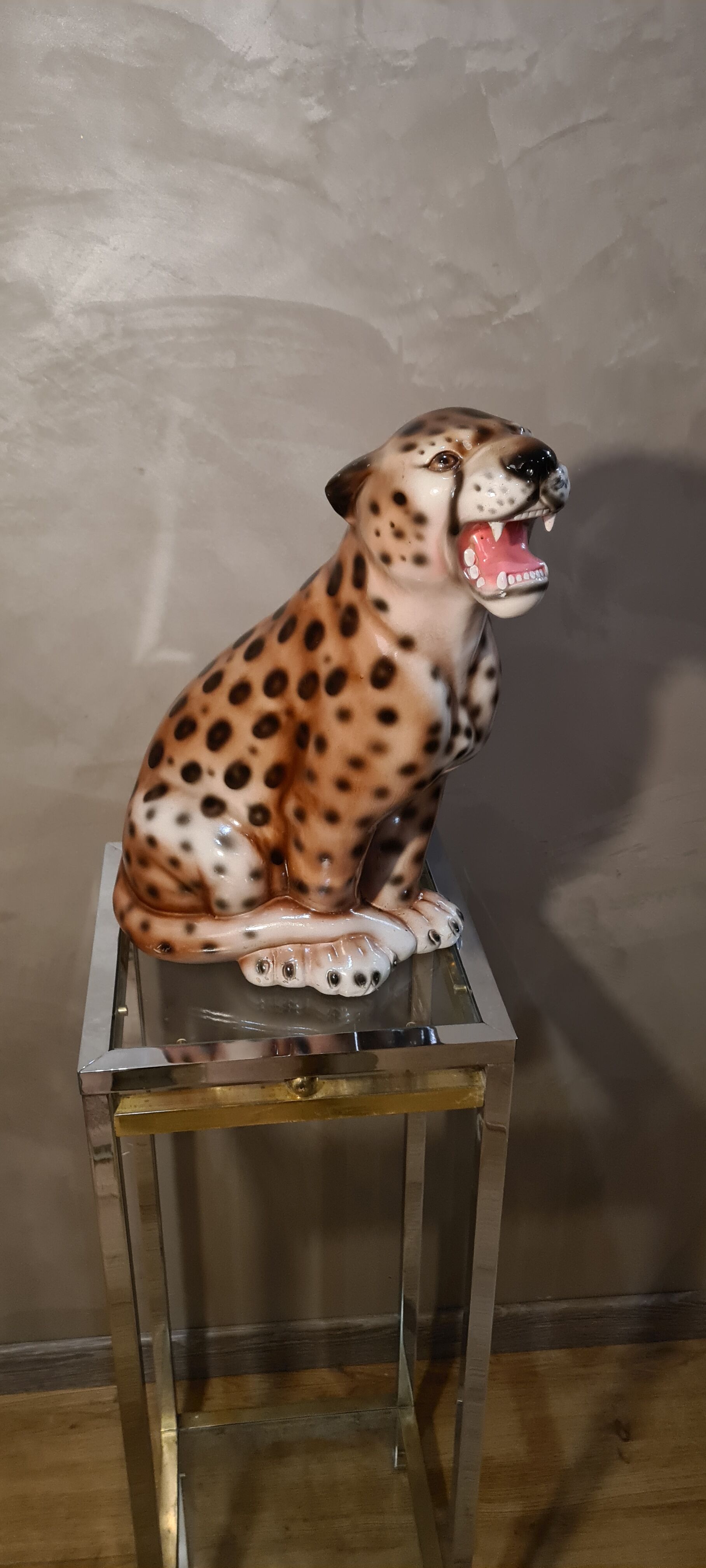 Ceramic leopard 70s