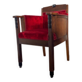 Bureau ou Chaise d'Appoint Art Déco en Chêne de l'École d'Amsterdam, années 1920