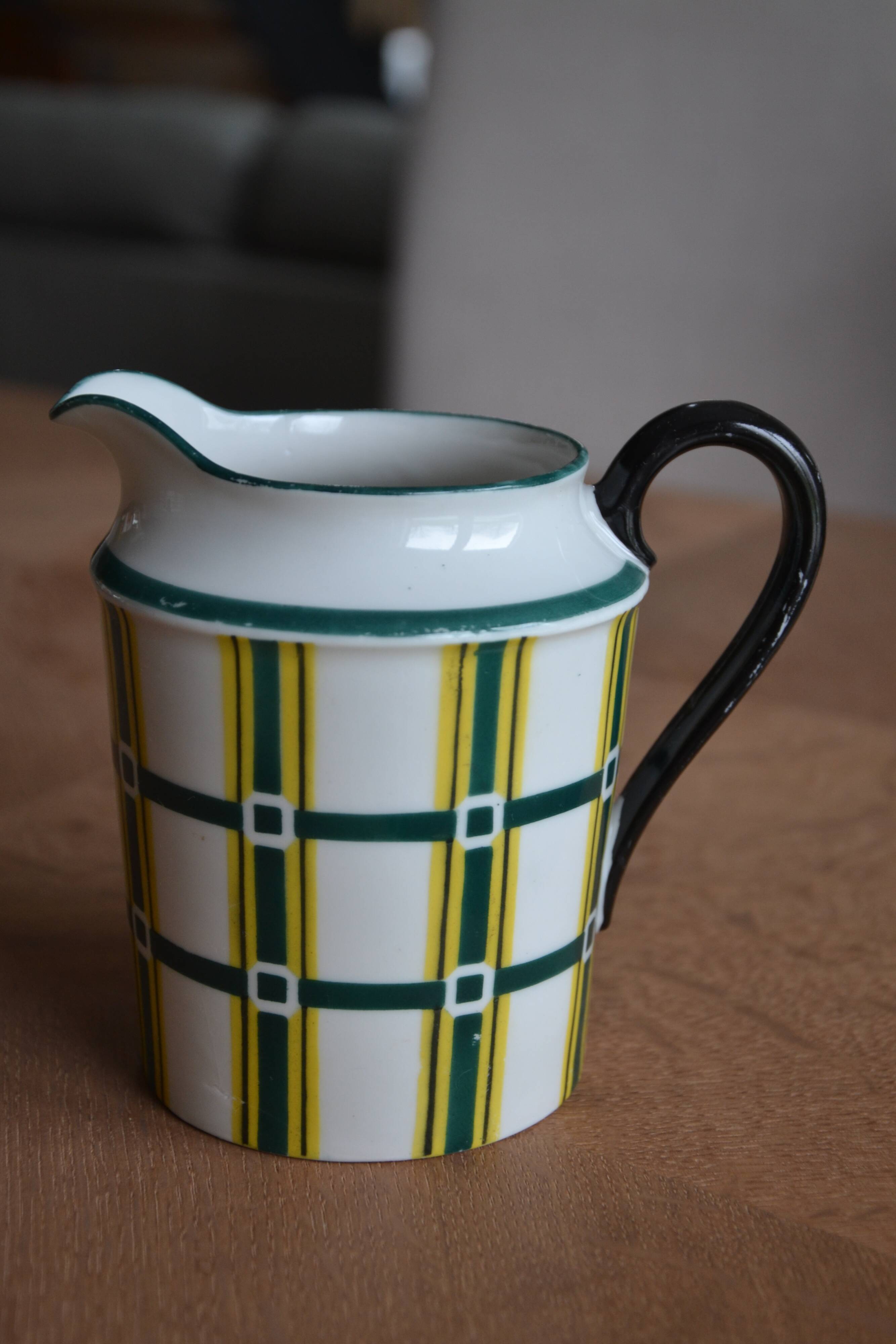 Limoges porcelain teapot, sugar bowl and milk jug