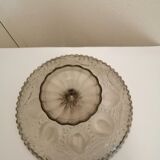 Antique glass compotier