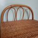 60' vintage rattan bedside table
