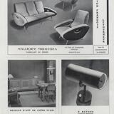 Paire de Fauteuils François Letourneur pour Maurice Mourra 1950