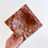 Vintage red marble ashtray