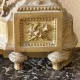 Fireplace front, firebar, fire guard in gilded bronze Louis XVI style.