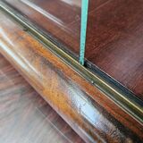 1930s Art Decò display cabinet in walnut and walnut root