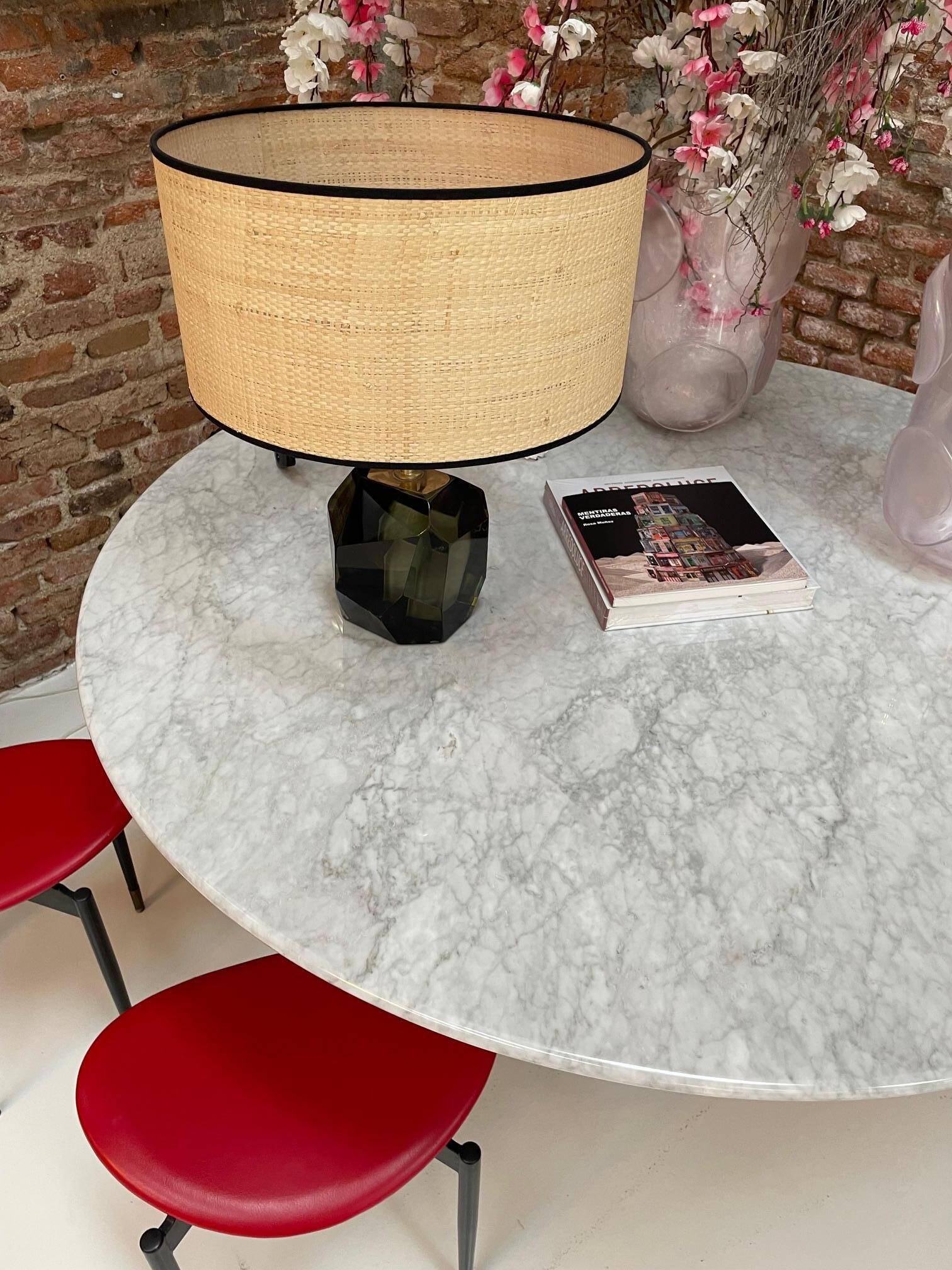 Warren Platner Edited by Knoll Carrara Marble Steel Table, USA, 1970s