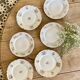 Lot de 6 assiettes à dessert vintage Dépareillées
