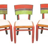 6 chaises Art Déco