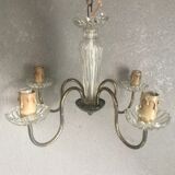 4-branches glass chandelier