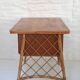 Desk and chair in rattan, Louis Sognot, 1950s-1960s.