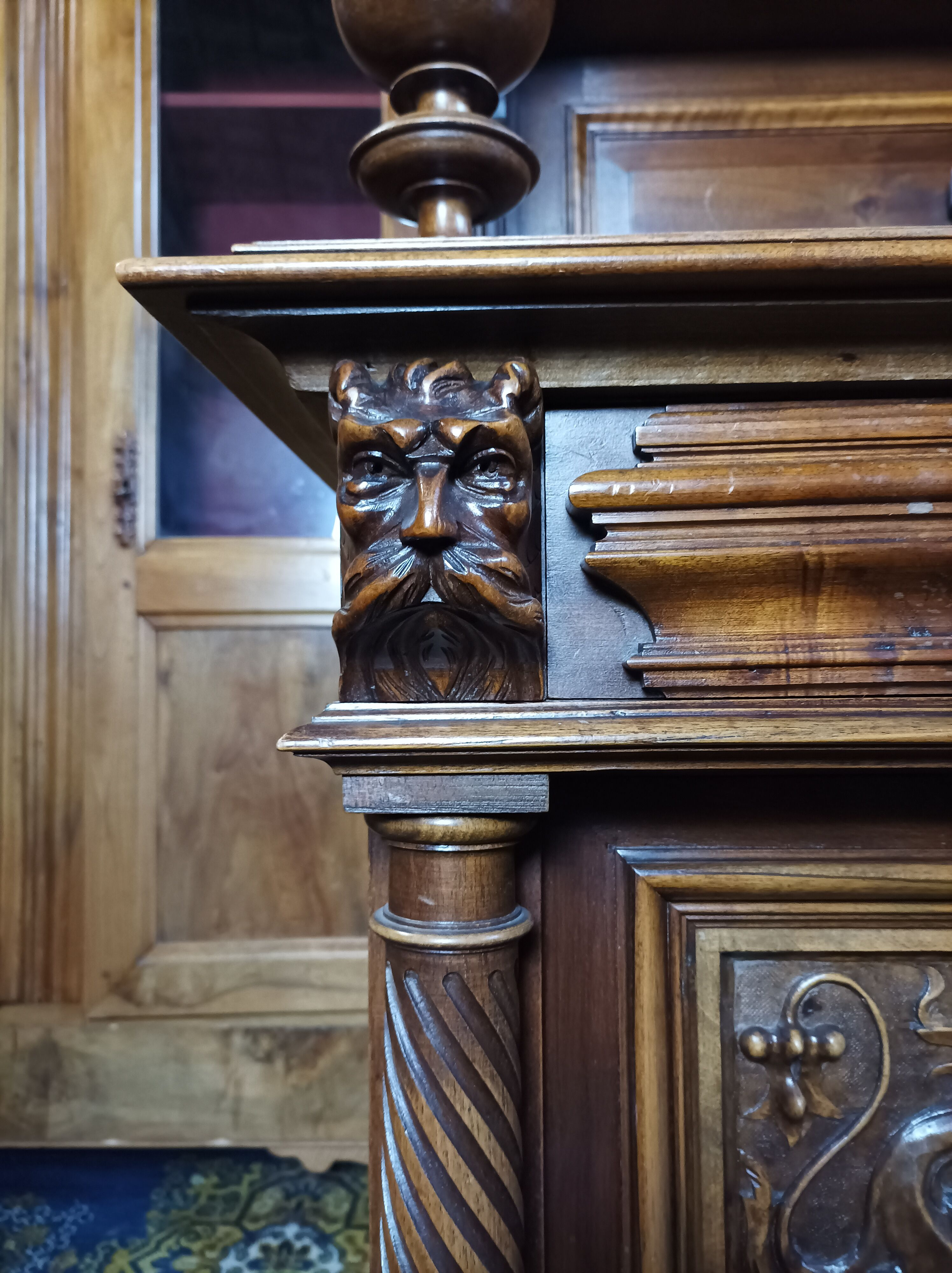 Buffet served Renaissance walnut