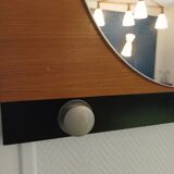 wall mirror on golden oak from the 60s 70x60cm
