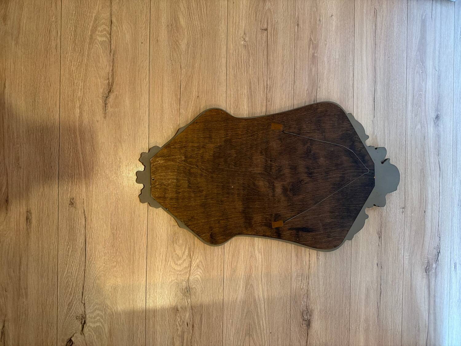 Magnificent baroque mirror in gilded wood, France 1950s.