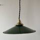 Industrial enameled sheet metal pendant light