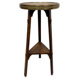 Side table in Jugendstil with a brass top by Joseph Maria Olbrich