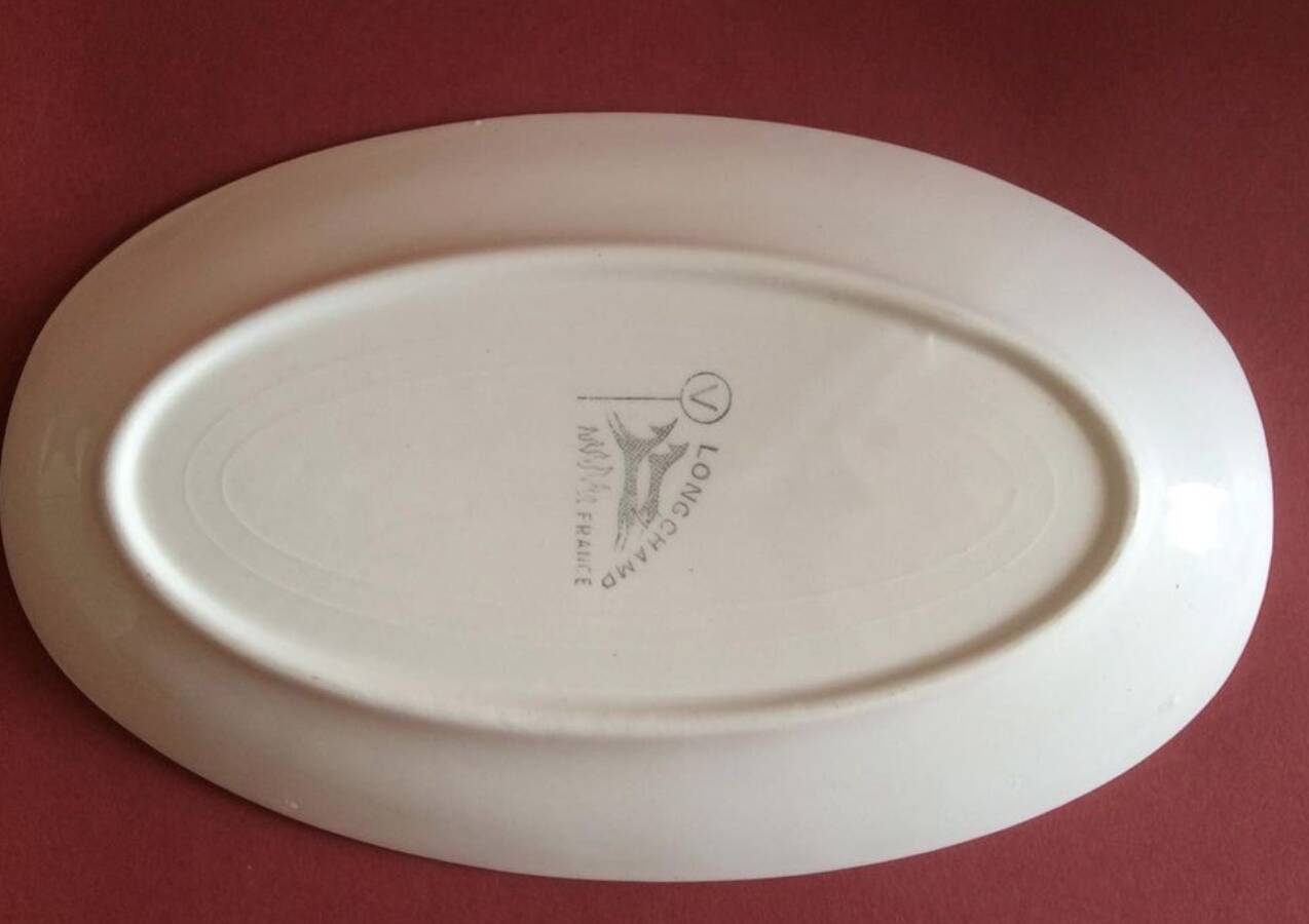 Petit plat longchamp feuilles d'automne vintage 70'