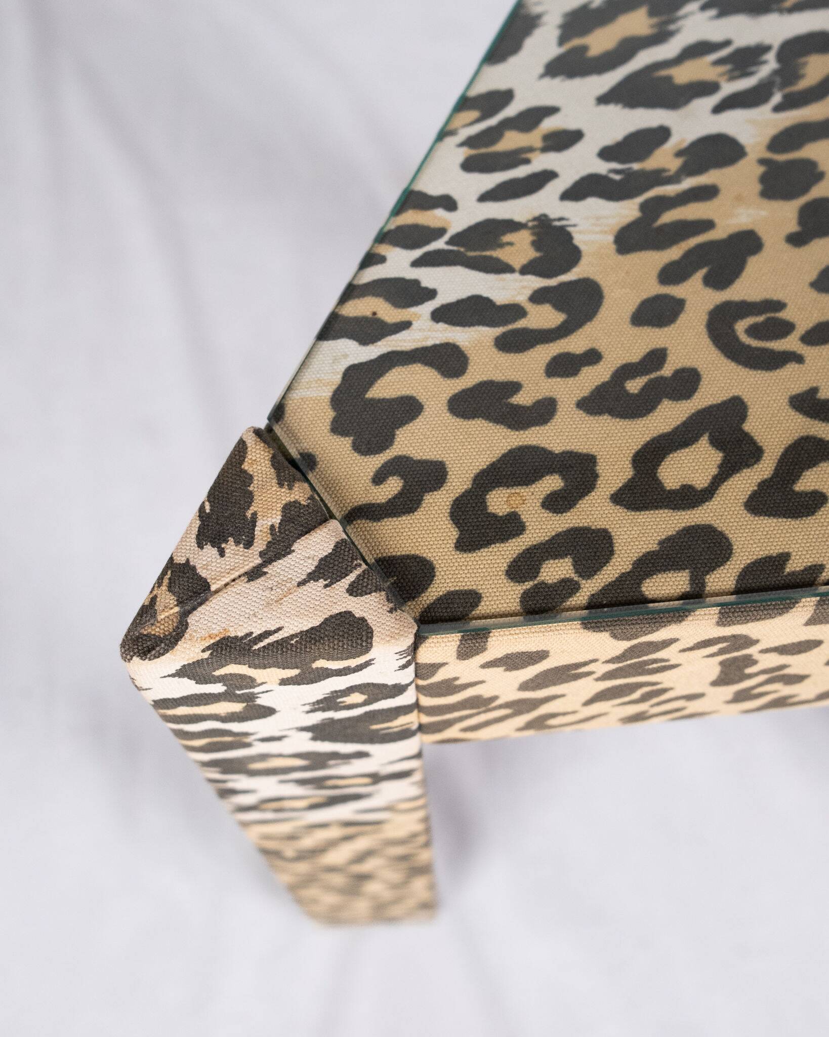 Set of nested tables upholstered, Pierre Frey, 1970s