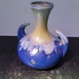 Ancien vase alpho céramique bleu