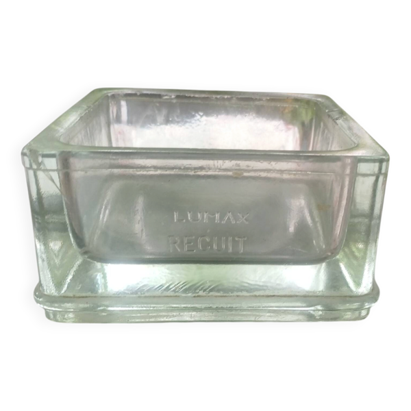 Vide-poche ou cendrier en verre épais Lumax Recuit 11x11 cm — Beyit