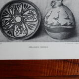 Traditional ceramics of Mexico board Primitive decoration