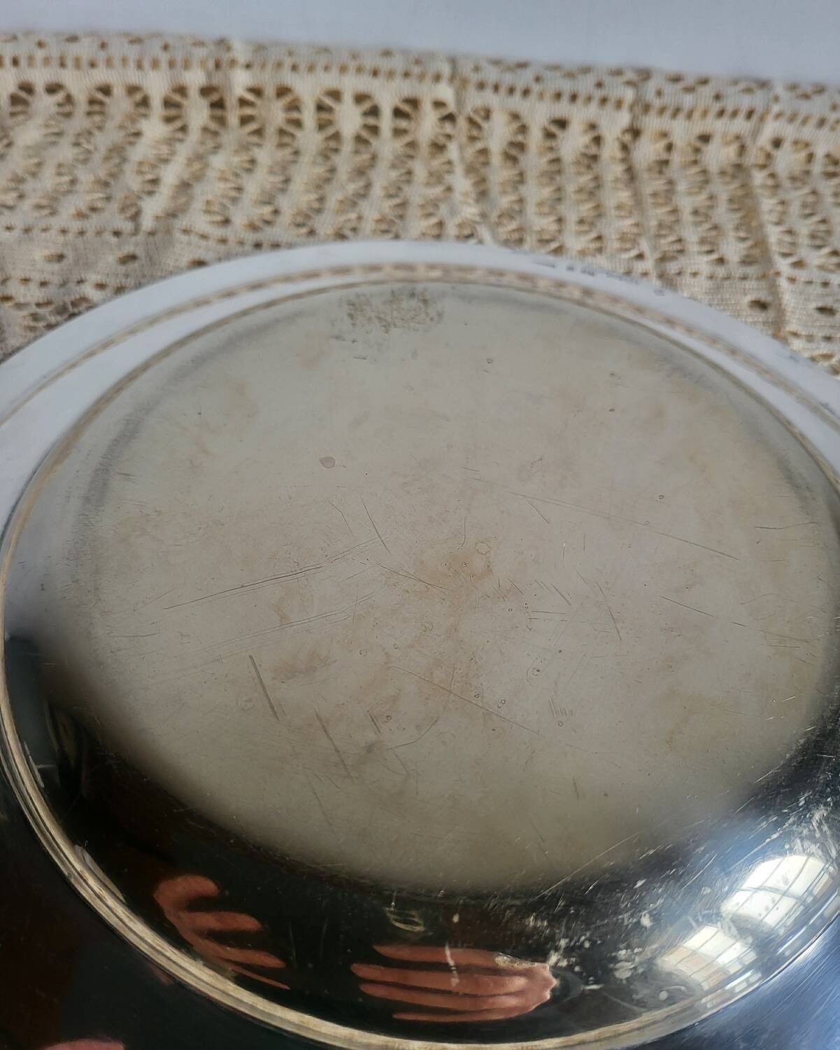 CHRISTOFLE Round Plate in silver-plated metal