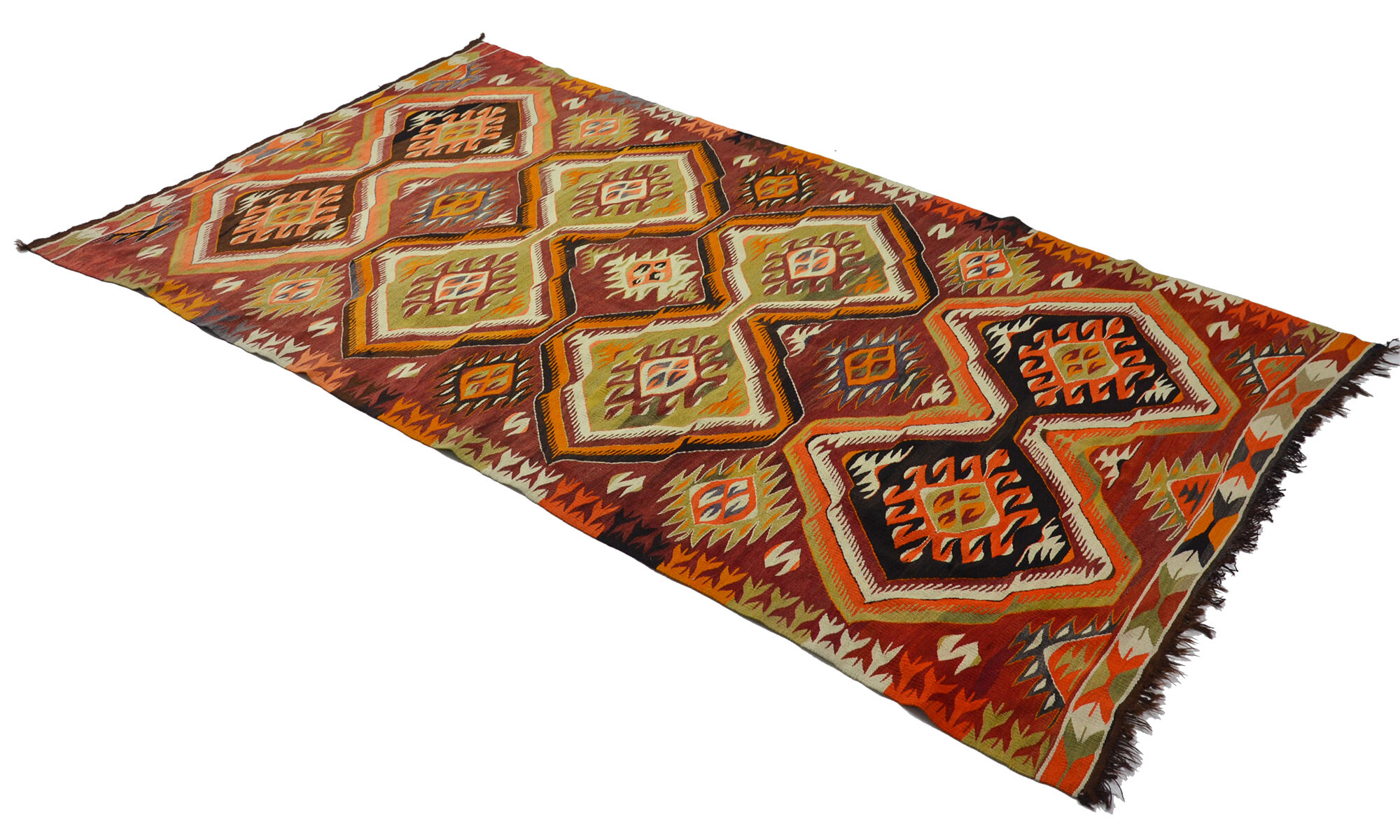 Anatolian handmade kilim rug 286 cm x 156 cm