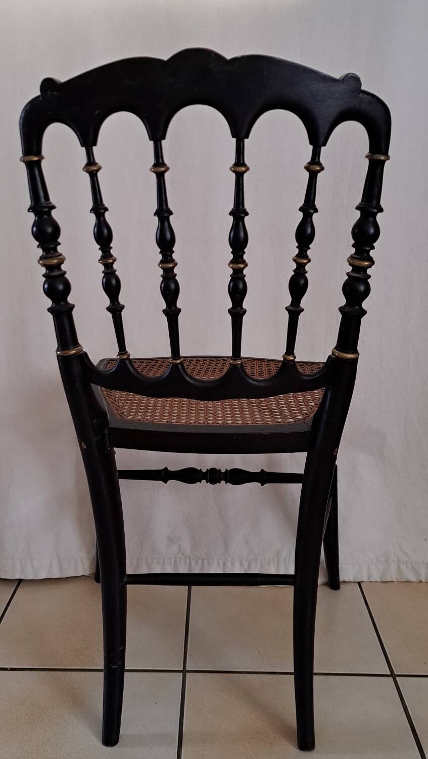Caned chair from the Napoleonic III period