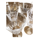 12 cut crystal wine glasses, 1970
