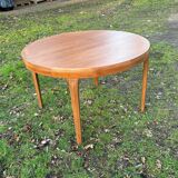 Circular teak table - Denmark 1960s