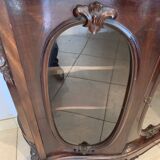 Louis Philippe cupboard in mahogany and nineteenth century veneer