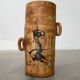 Brutalist mid-century studio pottery vase from La Poterie De La Colombe, 1960s.