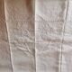 Large antique linen sheet monogrammed AH
