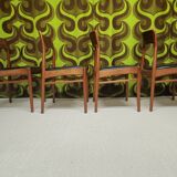 4 Teak Chairs HENNING KJAERNULF 1960"
