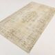 Vintage Cream & Brown Turkish Handmade Rug, 149x252Cm