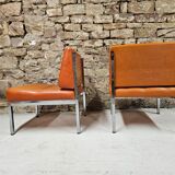 Pair of vintage low chairs 1970"