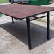 Industrial iron and wood table
