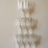 Vintage champagne flutes