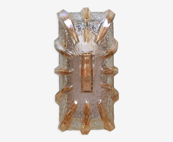 Applique murale en verre épais 60 70 luminaire ancien vintage