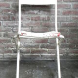 Chaise pliante en acier industriel