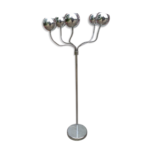 Lampadaire chrome design