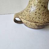 Ceramic stoneware teapot design with pyrite effects, unsigned.