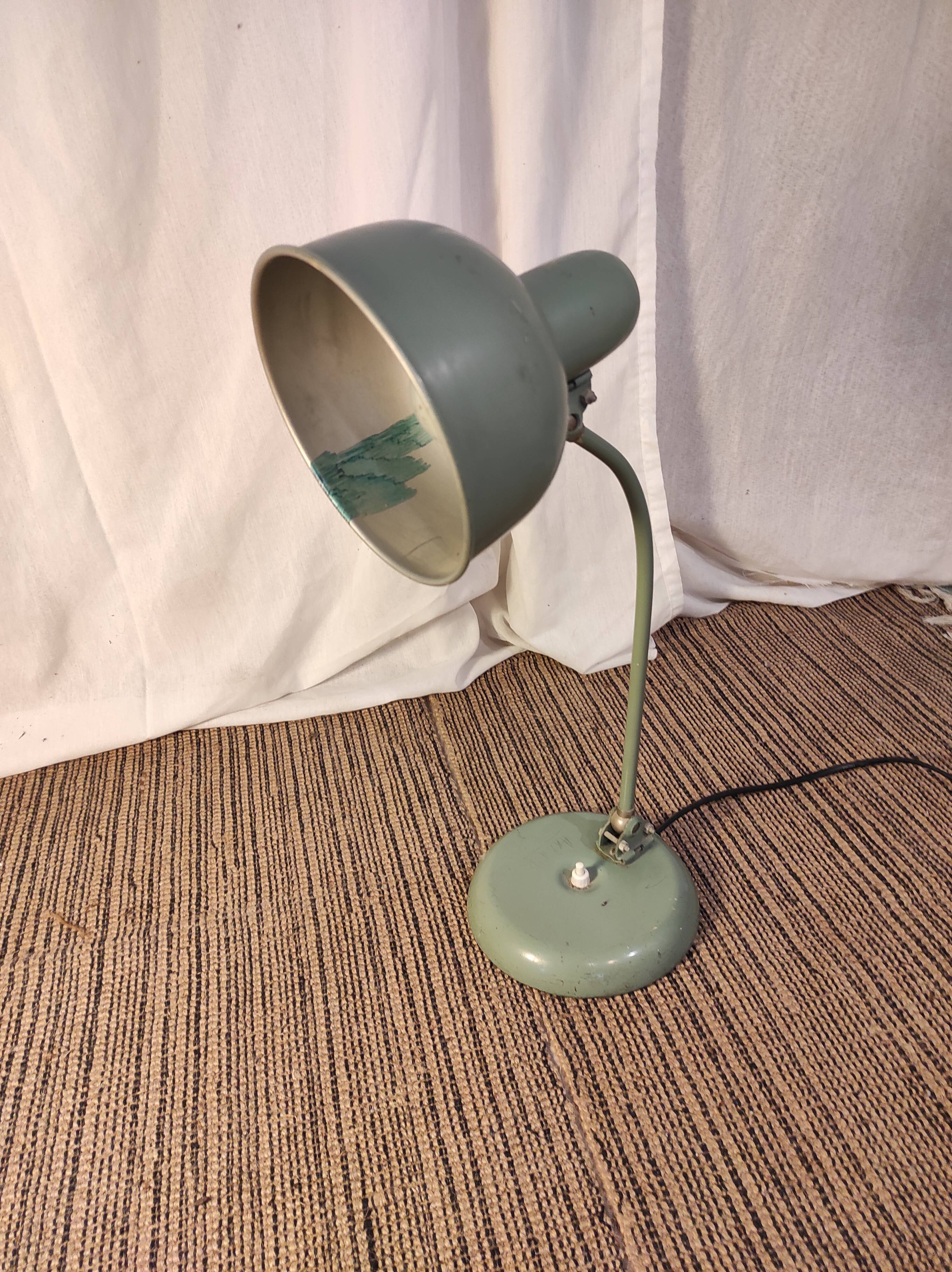 Desk lamp, articulated workshop lamp 1940