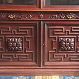 Large Louis XIII bookcase in solid oak