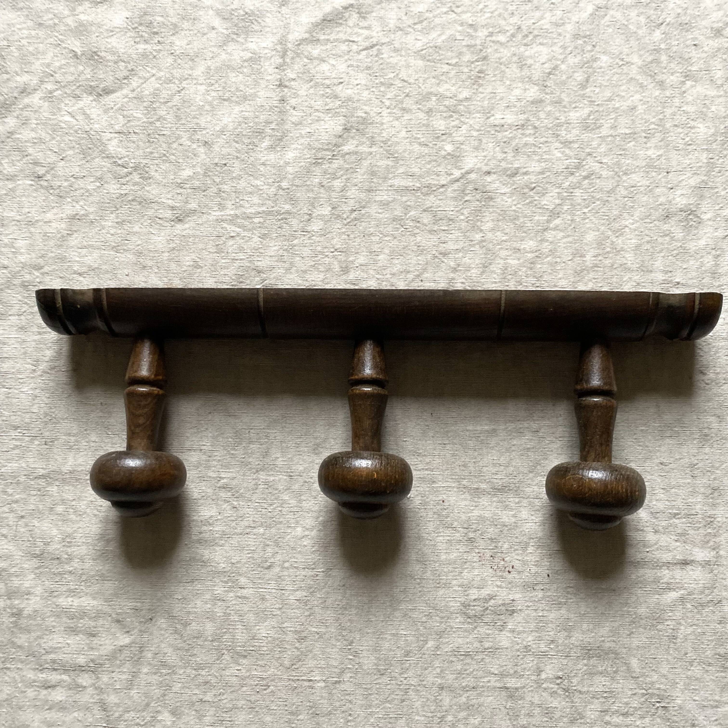 Vintage wall coat rack