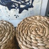 Braided sea rush footrests 70
